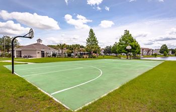 On-site basketball court